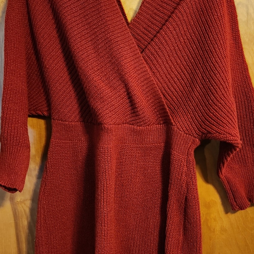 Women's Red Knit Sweater